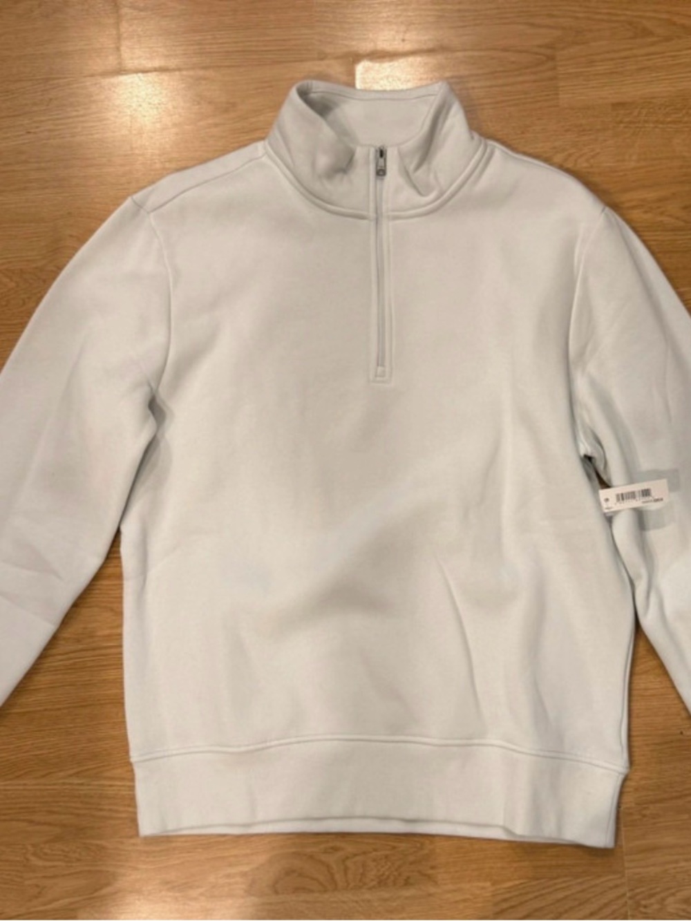 Amazon Men's Quarter-Zip Sweater - White